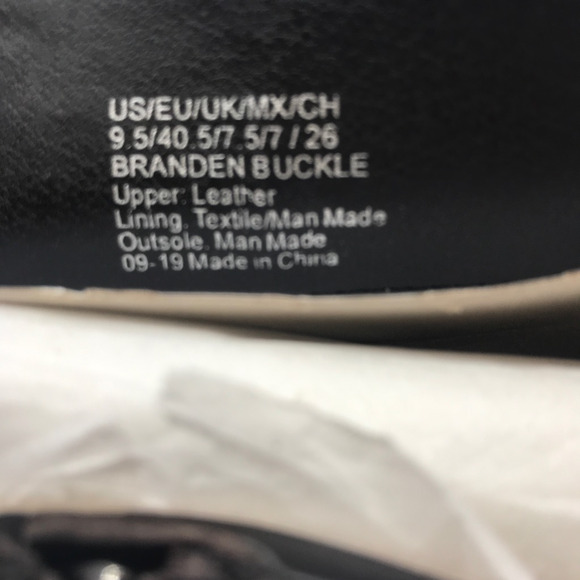 Kenneth Cole Womens Branden Buckle Riding Boots Brown Leather Straps 9.5 M New - Picture 10 of 10